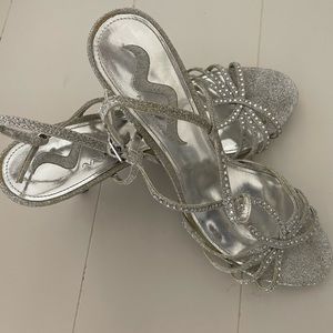 Nina silver heels